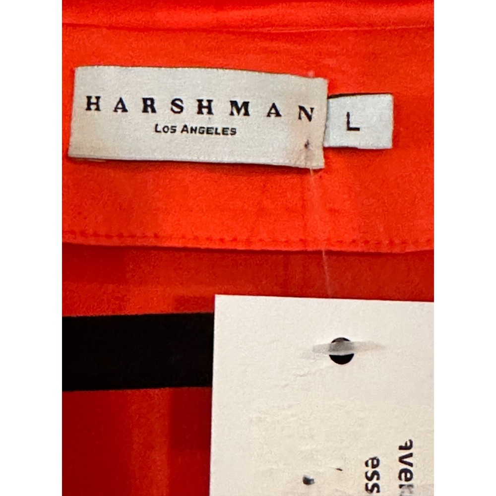NWT | Harshman Laverne Ruffle Tiered Button Up Long Sleeve Knee Length Dress L - Picture 4 of 5